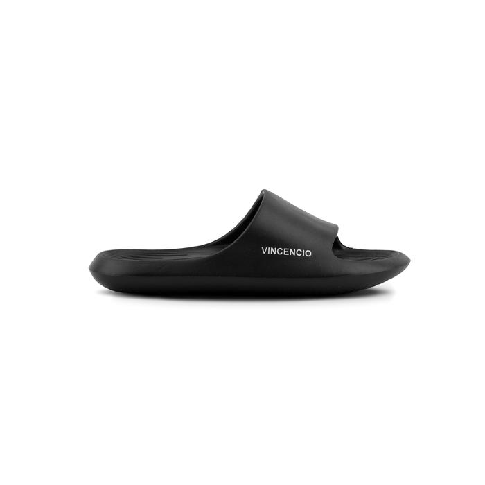 VINCENCIO - Sandal Pria Wanita VNC Slide - Jet Black