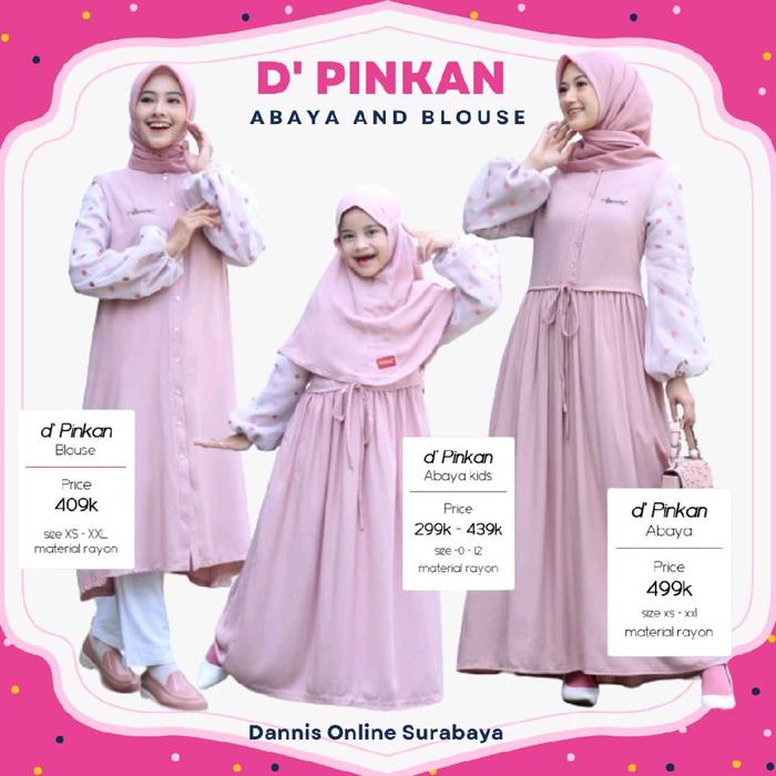  Dannis Online Surabaya  D Pinkan Dannis Terbaru sarimbit Abaya vintage Busana Muslim new arrival Be