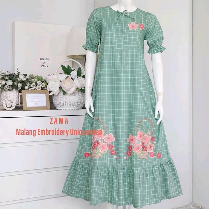 DASTER ZAMA size S harga sesuai dengan bahan katun jepang tokai premium dan bordir mewah khas malang