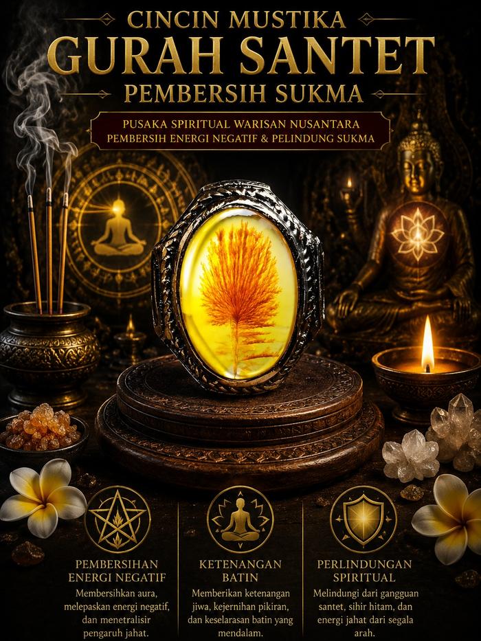 CINCIN MUSTIKA GURAH SANTET PEMBERSIH SUKMA