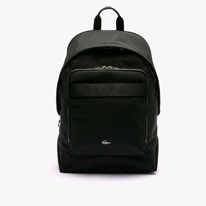 Lacoste Men's Kome Nylon Backpack Original Tas Ransel Pria - Black