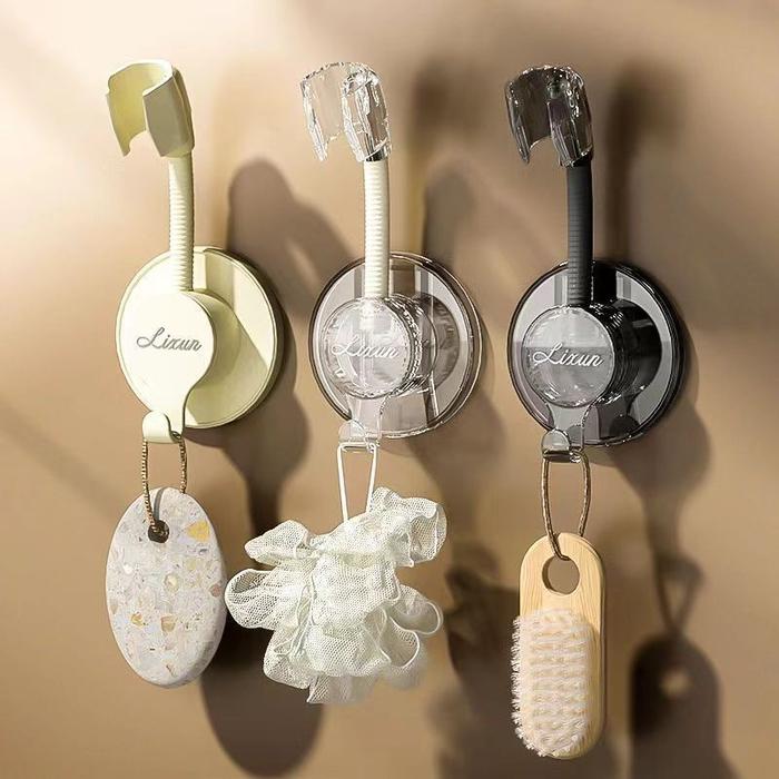 Dudukan Shower Adjustable 360° Holder Shower Modern Tanpa Bor untuk Kamar Mandi