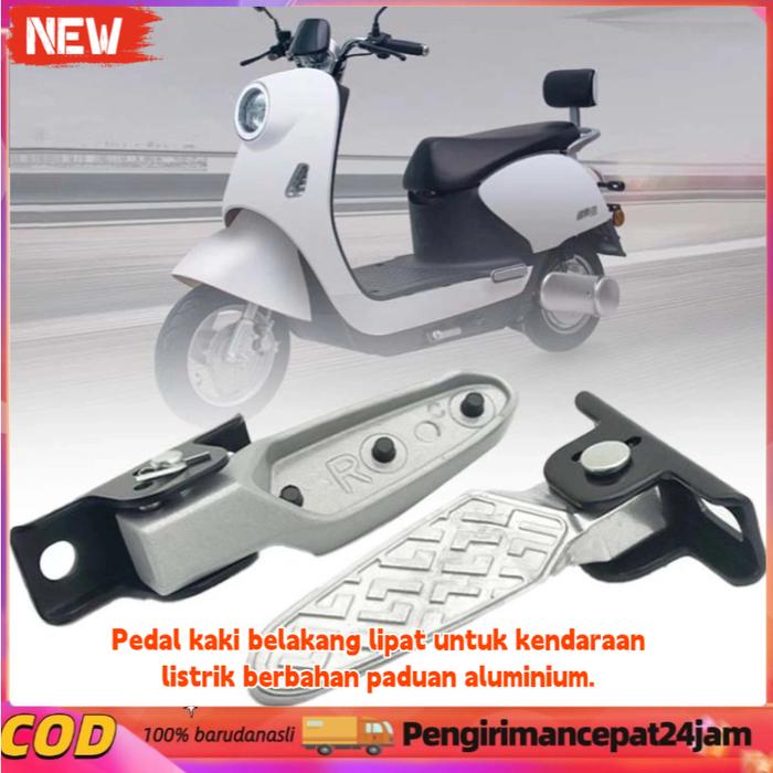 (COD/Gratis Ongkir) Footstep Sepeda Listrik 1pasangan Pedal Sepeda Listrik Lipat Pedal Belakang Sepe