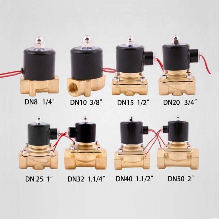Electric Solenoid Water Valve 220V 1/2 Inch - 2W-160-15