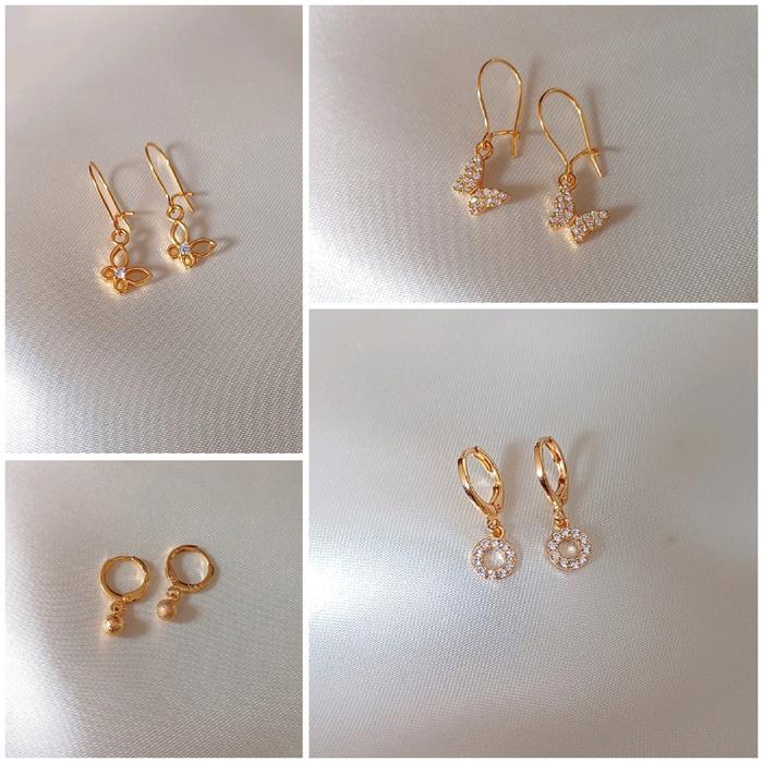 Anting Wanita Xuping Lapis Emas
