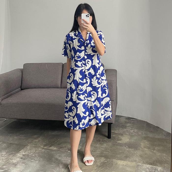 Kultur at Home - Night Dress - Daster Kancing Baju Hamil Rayon Katun