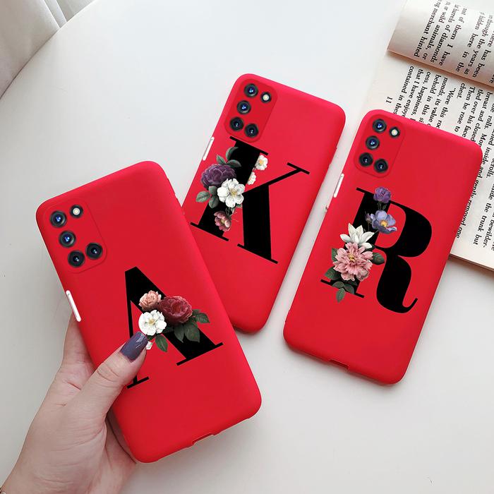 Phone Case For OPPO A52 Cases A 52 OppoA52 Letter Monogram Flower