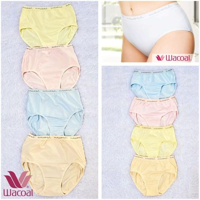 PANTY WANITA WACOAL KATUN BASIC POLOS CELANA DALAM MAXI IP 3508 MIDI IP 3408 CD LEMBUT COTTON HIGH W
