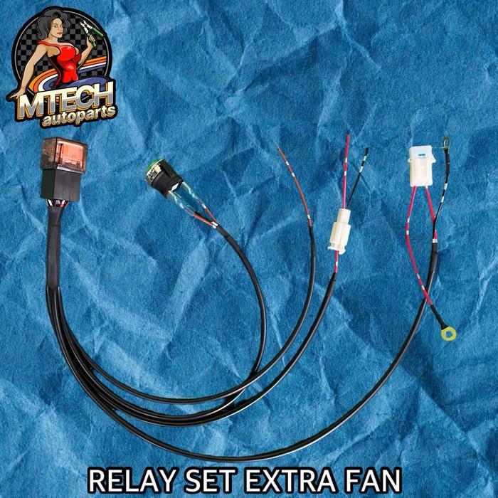 Kabel Relay Set Extra Fan Radiator Oil Cooler Universal