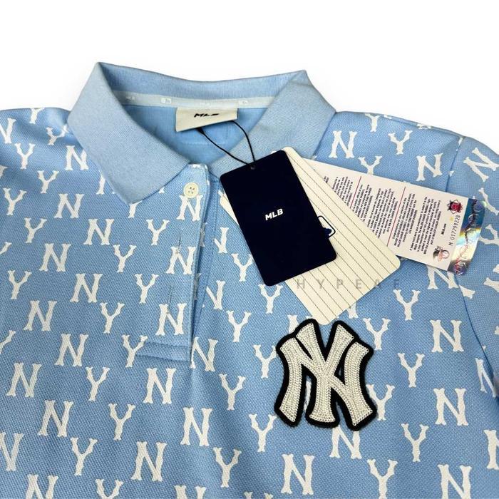 Mlb New York Yankees Classic Monogram Collar Polo Dress