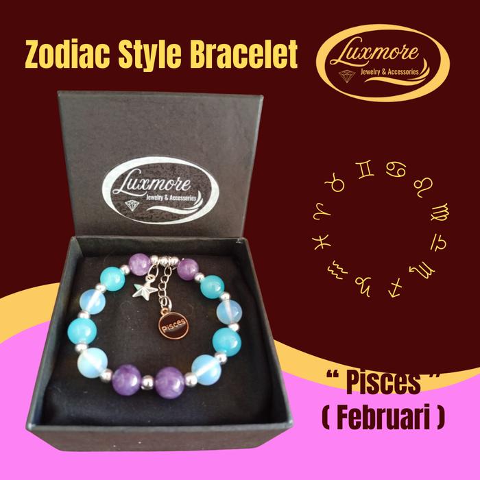 Zodiac Style Bracelet (Pisces), Gelang Zodiak Pisces