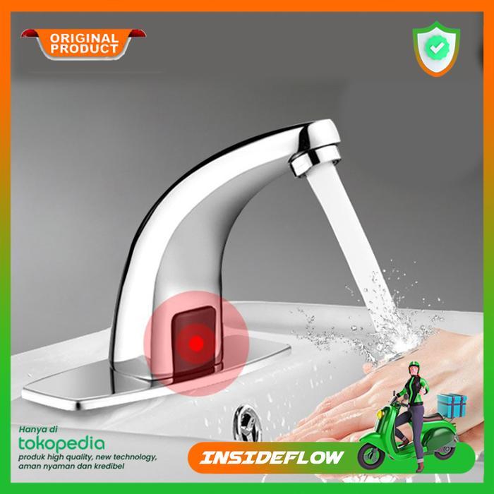 Keran Air Wastafel Kran Smart Sensor Otomatis Touchless Sink Faucet