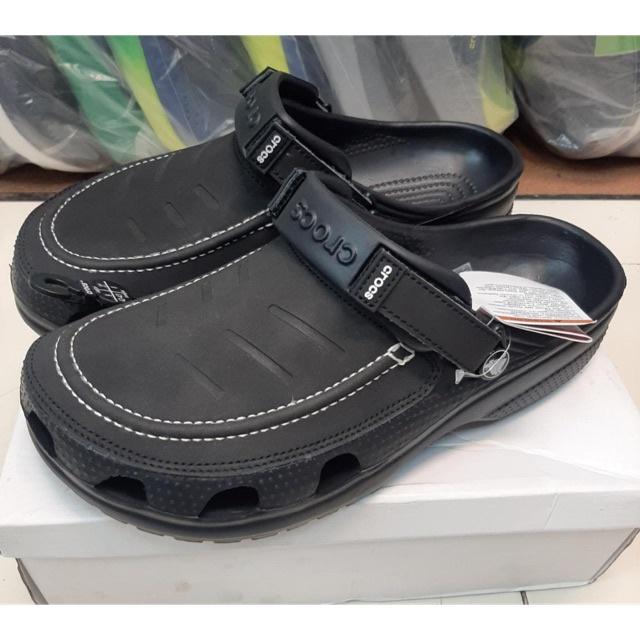 Sepatu Sandal Pria CROCS YUKON VISTA Kulit Luxury Origin Leather Brand