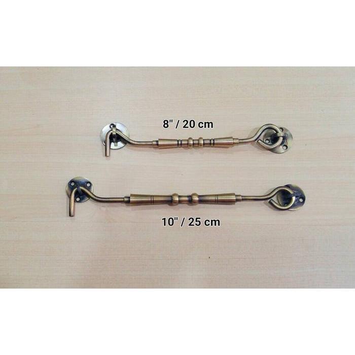 HAK ANGIN 8" / 20 CM ANTIQUE BRASS / PENAHAN JENDELA