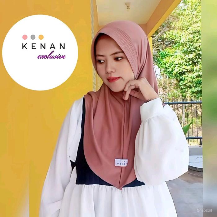 Hijab Kenan - bergo kenan (ori) ukuran M dzevada // bergo kenan size M