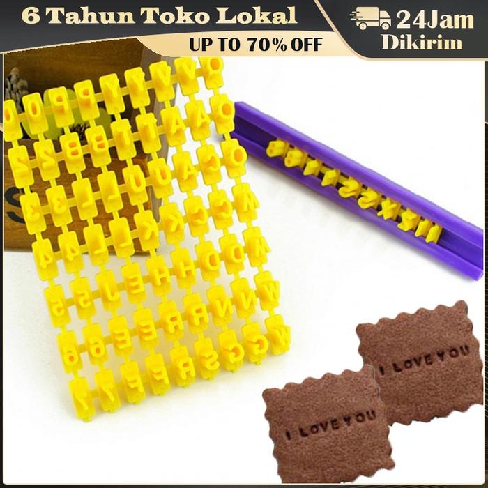 Cetakan Kue Huruf / Letter Press Cetakan Bento / Cetakan Stempel Nama Alphabet / Huruf Cetakan Untuk