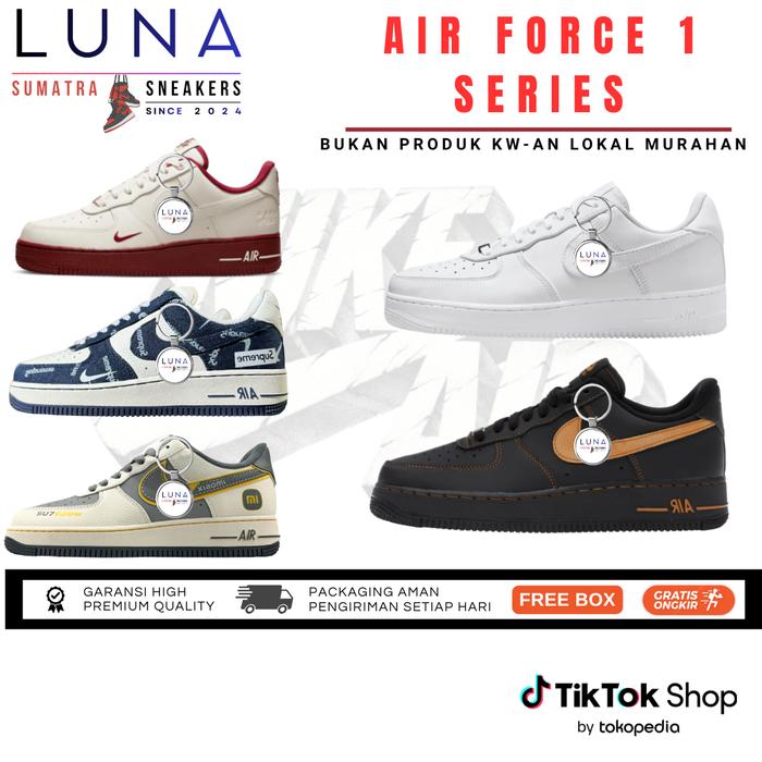 PALING MURAH | Sepatu Sneakers AF1 High Premium Quality - LUNA Sumatra Sneakers