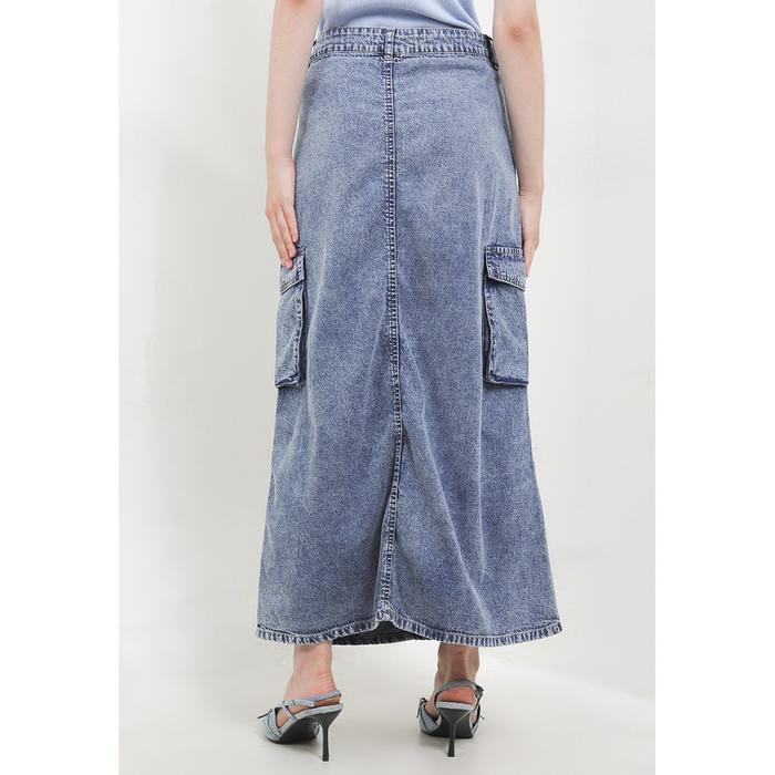 Exit Xixi Skirts 196.93513.42 |Rok Jeans Wanita - Warna Biru