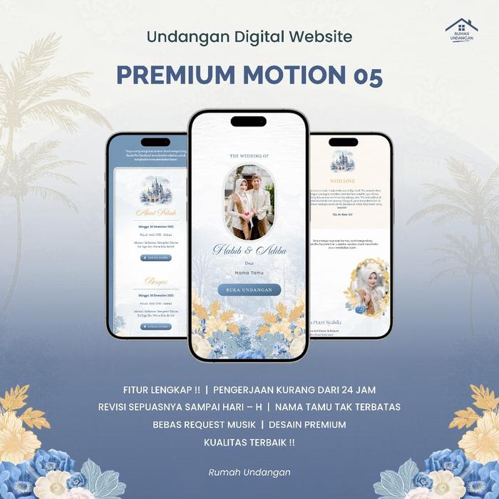 Safitiri Undangan Digital Pernikahan Website Motion 3D, Undangan Online Link Wa