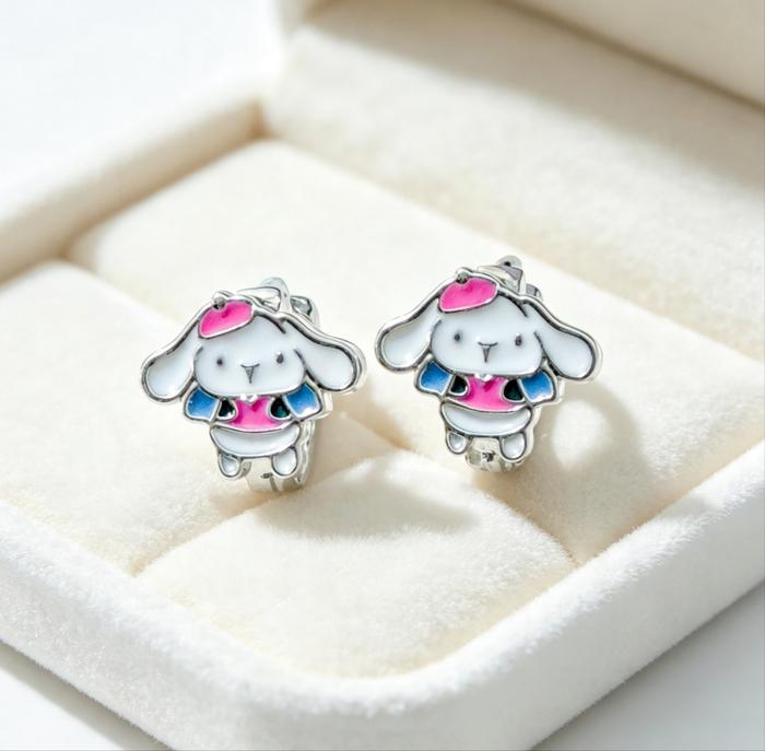 Anting Anak Lucu | Desain Bear, Bunny & Flower | Pilihan Warna Cerah untuk Si Kecil