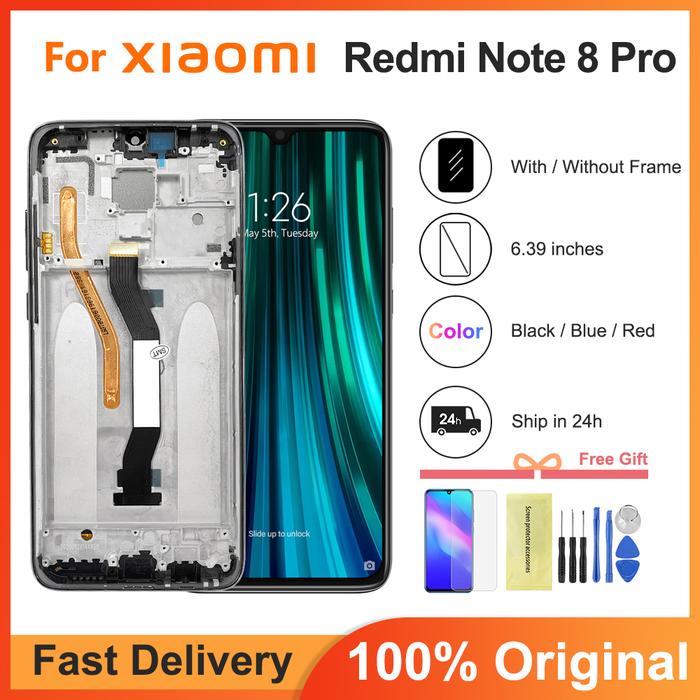 6.53" Original for Xiaomi Redmi Note 8 Pro LCD Display Screen Touch