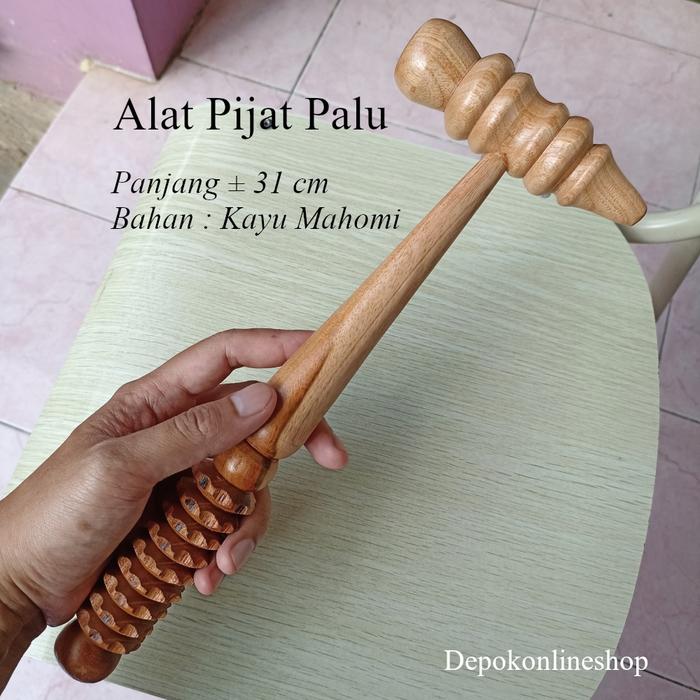 Alat Pijat Palu Kayu Pijet Refleksi Tangan Pundak Punggung Kaki Betis Terapi Manual Tradisional