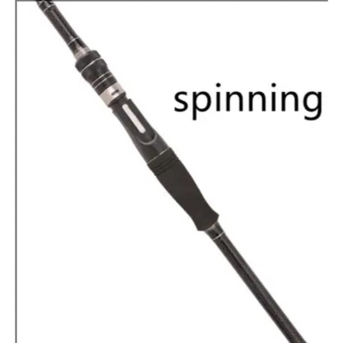 SET JORAN PANCING CASTING ML/UL ULTRALIGHT WARNA HITAM CARBON FIBER SPINNING DAN BAITCASTING SAMBUNG