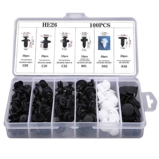 [DISKON] Baut Clip Body Motor Universal 100pcs Universal Semua Kendaraan Baut Klip Body Motor Mobil 