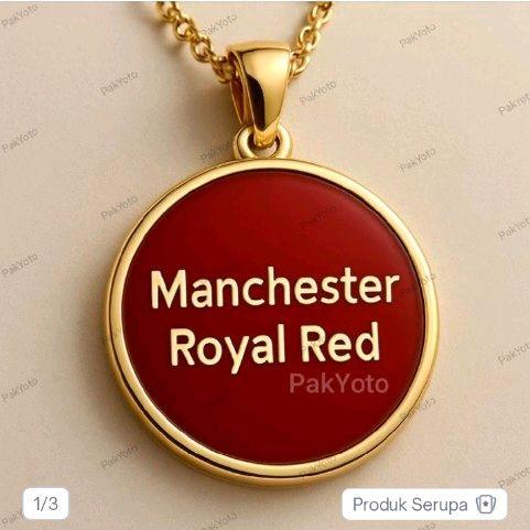 PakYoto Kalung Manchester Royal Red dengan Desain Elegan dan Warna Merah Muda yang Menarik