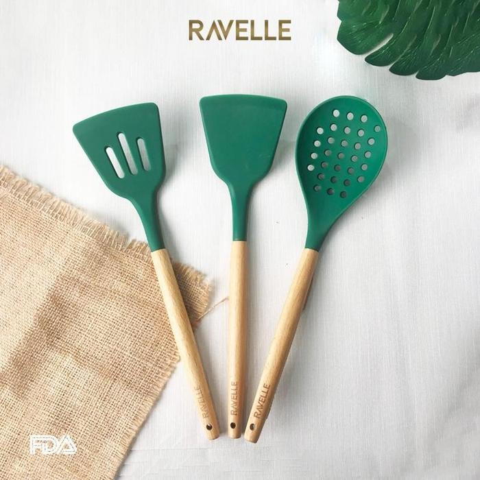 RAVELLE JADE Spatula Silicon Set - Silikon Spatula - Sutil SIlikon