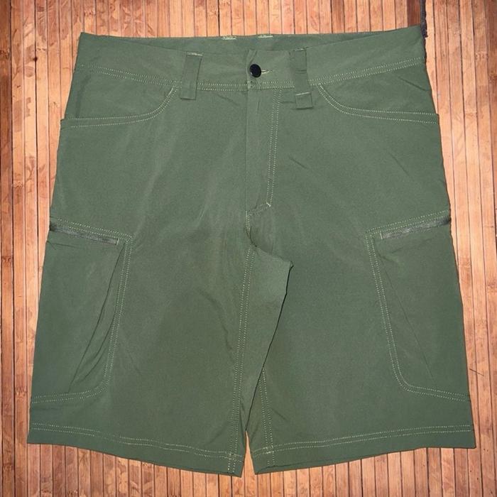 HAGLOFS MID FJELL GREEN ARMY OUTDOOR HIKING CLIMBING NYLON SHORT PANTS nike acg fjallraven arcteryx