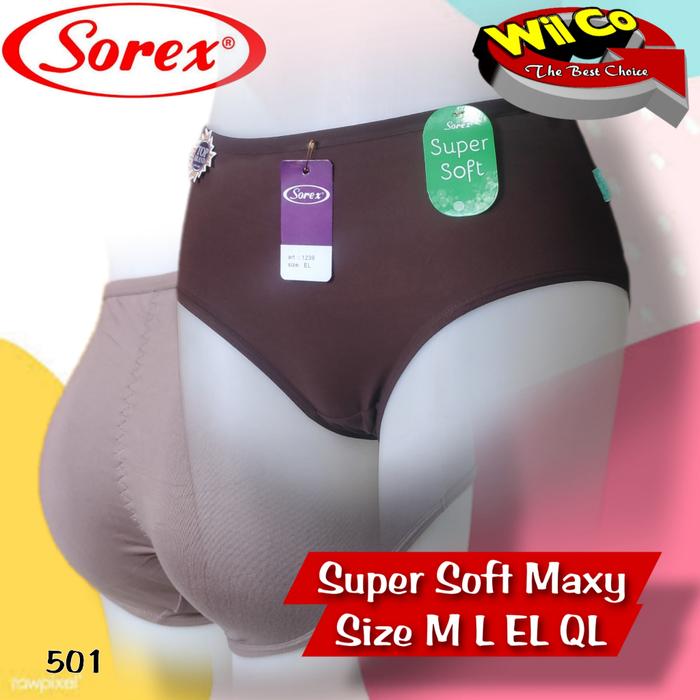 K501 (6-12 Pcs) Sorex Celana Dalam Wanita Dewasa, Celana Dalam Perempuan Sorex Size M - QL