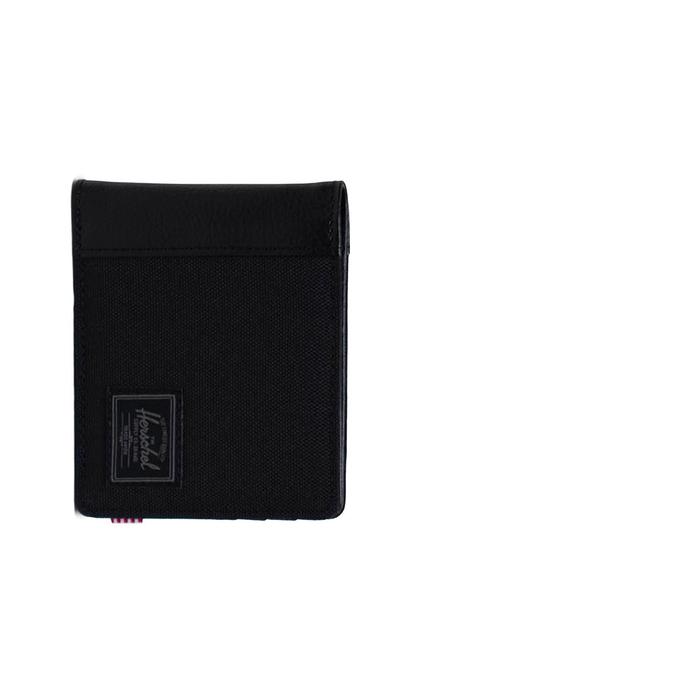 ORIGINAL Herschel Hank Wallet Leather Os - Black Tonal