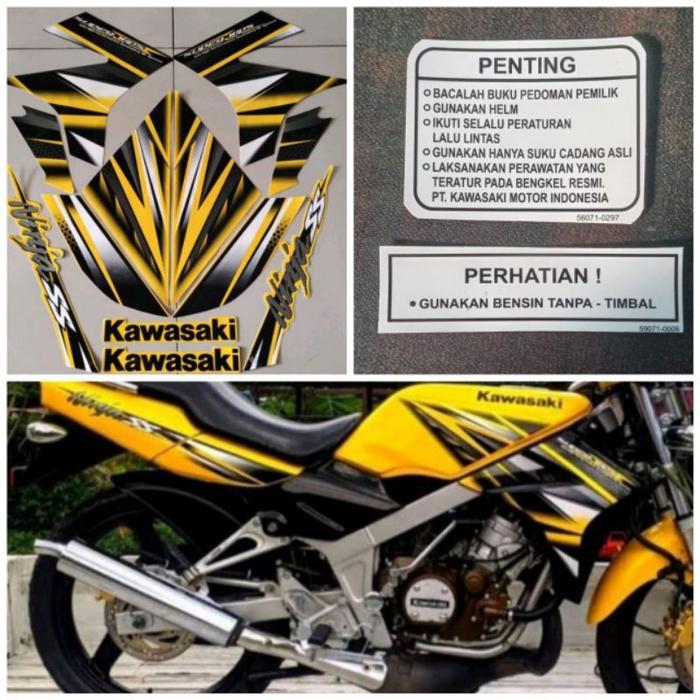 Striping/les Kawasaki Ninja SS 2014 Kuning OSEAN
