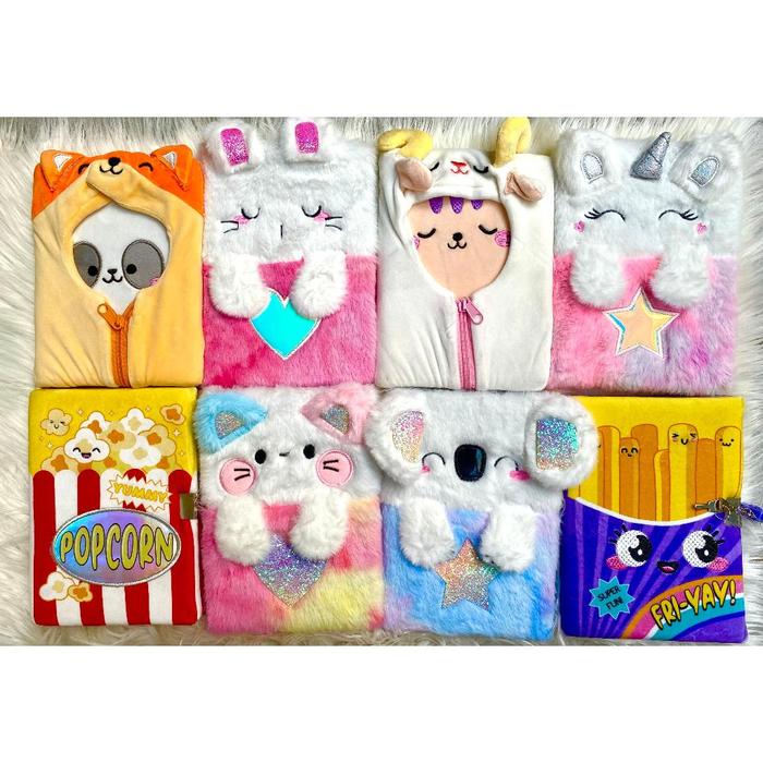 [Edu] Buku Notebook Diary Tulis Untuk Anak Lucu Karakter Berbulu