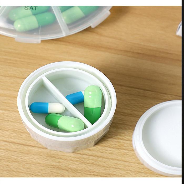 Multifungsi Kotak Obat Saku / Pill Case / Medicine Mini Box / Pill Box Tempat Obat Alat Pemecah Obat