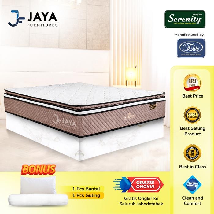 NEW PRODUK ELITE SERENITY SPRINGBED IMPRESSA POCKET LATEX KASUR MATRAS MATTRESS ONLY