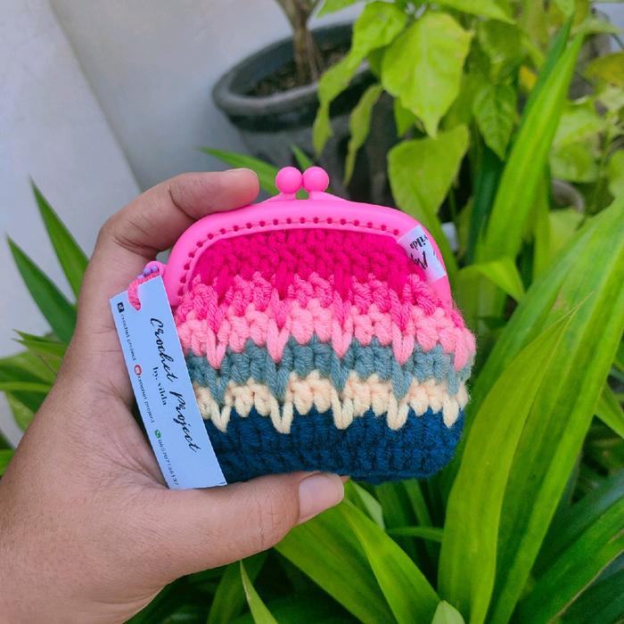 Dompet koin. dompet koin rajut