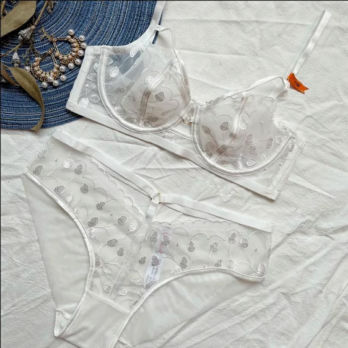 Bra Wanita Lingeriebellemyst 5311 Putih Elegan Bahan Premium Ukuran 36B 80B
