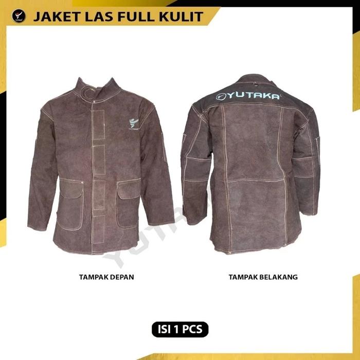 JAKET LAS YUTAKA KULIT premium tan / WELDING JACKET YUTAKA/murah JAKET LAS YUTAKA KULIT premium tan 