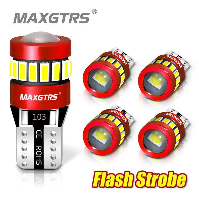 5x Flash Strobe T10 194 168 Led Bulb w5w 3014 Chip Car  Clearance