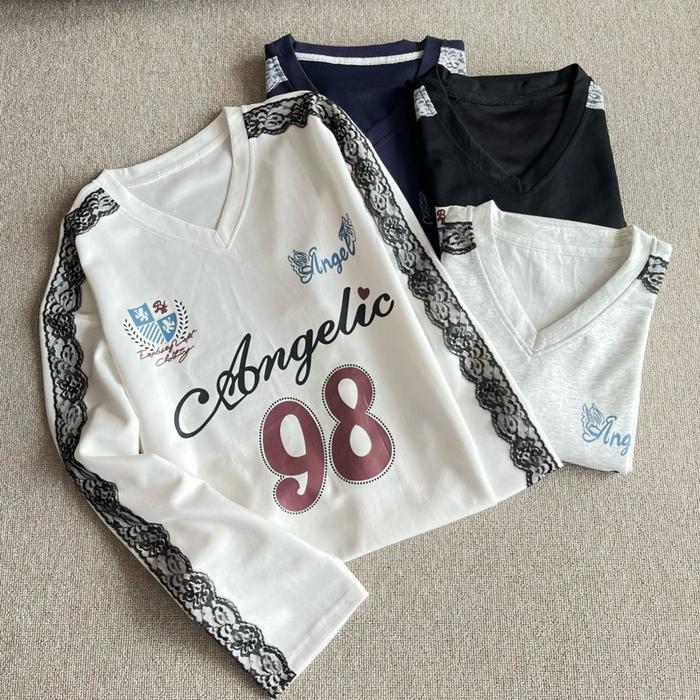 2YK Angelic Atasan Wanita Baju 2YK Shirt dengan Desain Elegan dan Nyaman untuk Dipakai Sehari-hari
