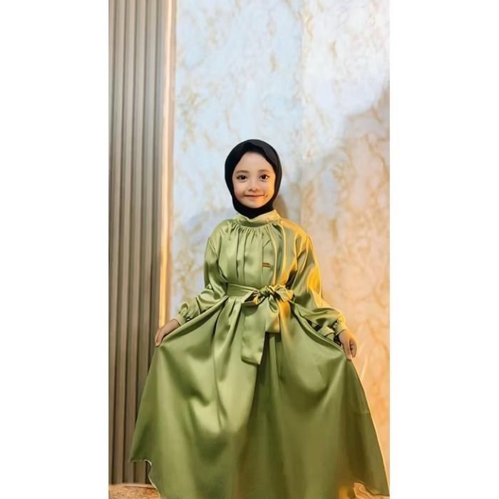 Gamis Anak 5-12 Tahun Kondangan Couple Tsamira| Dress fashion Anak| Dress gamis lebaran anak terbaru