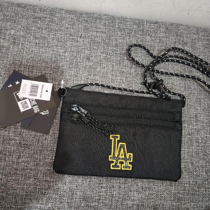 New Era Sacoche Mini bag Yos LA Dodgers Black / Tas 100% Original