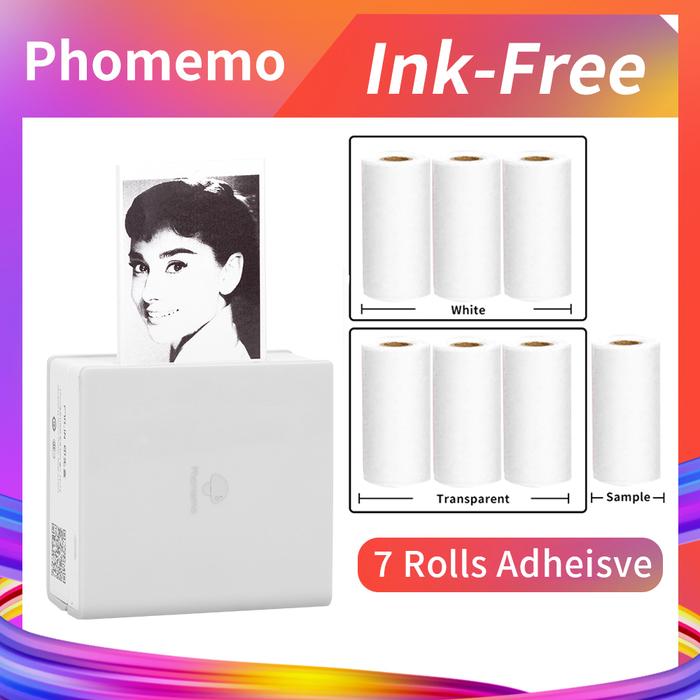 Phomemo Printer Mini Foto DIY M02 Portabel Mobile Thermal Printer