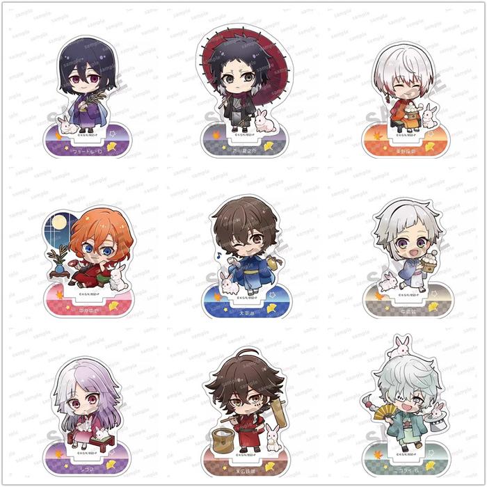 Game Edogawa Ranpo Akutagawa Ryunosuke Dazai Osamu Nakajima Atsushi Acrylic Stand Doll Anime Mini Fi