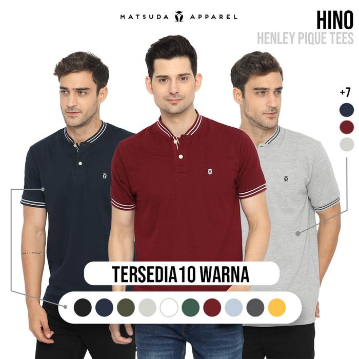 Matsuda Kaos Henley Pique Hino