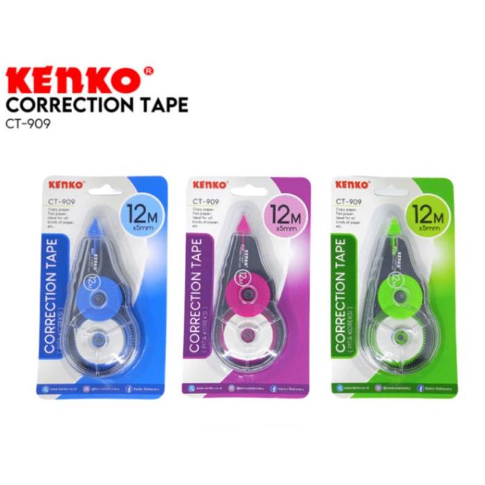 [ LUSIN ] TipeX Correction Pen Tape Kertas - Kenko CT-909 MURAH!