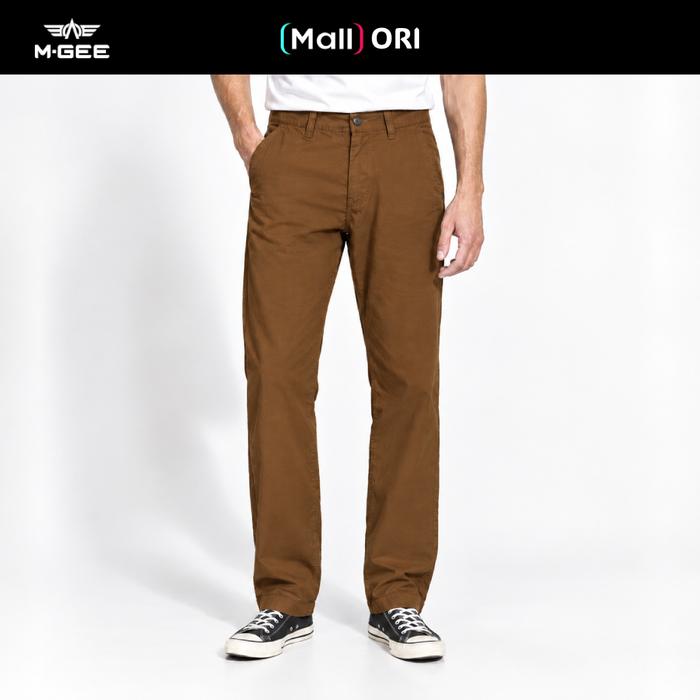MGee Celana Chino Panjang Pria Chinos Pant FORZA C043 Light Brown