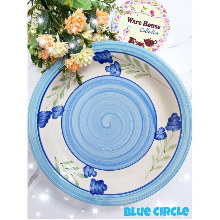 Piring IKAN Saji/Piring Ceper/piring makan SW-10inch Motif circle
